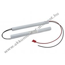 Helyettes�t� Akkumul�tor 4/3A 7,2V 4000mAh 2x3 r�d v�sz- �s biztons�gi vil�g�t�shoz NiMH