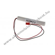 Helyettes�t� Akkumul�tor 1/2 AA 4,8V 600mAh v�sz- �s biztons�gi vil�g�t�s NiMH