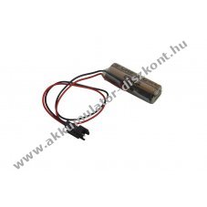Helyettes�t� elem Fuji CR8-LHC FDK CR8.L CR8.LHC k�bellel csatlakoz�val 3V 2,6Ah l�tium