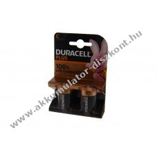 Duracell Plus Alkaline C (b�bi m�ret) LR14 MN1400 elem 1,5V 2db csomag alk�li