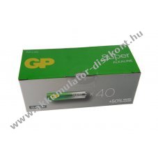 GP Mignon ceruza AA LR06 Super Alkaline alk�li elem 40db/csomag
