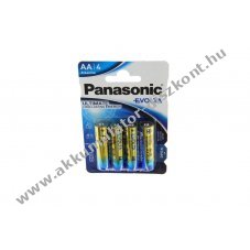 Panasonic Evolta AA Mignon ceruza LR6 elem 1,5V 4db/csomag alk�li