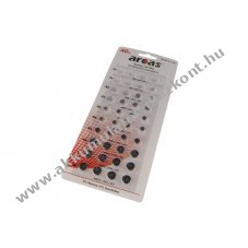 Arcas alk�li gombelem k�szlet 40db/csomag 8xLR621 8xLR41 8xLR626 4xLR754 4xLR43 8xLR44