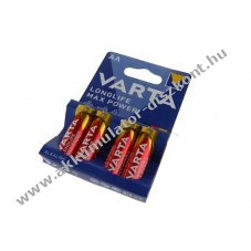 Varta Longlife Max Power AA Mignon ceruza LR06 4706 1,5V 4db/csomag elem alk�li