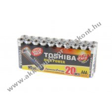 TOSHIBA High Power Micro LR03 AAA elem 1,5V 20db/csomag alk�li