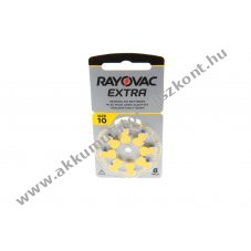 Rayovac Extra Advanced hall�k�sz�l�k elem V10 1,4V 8db/csomag cink-leveg�