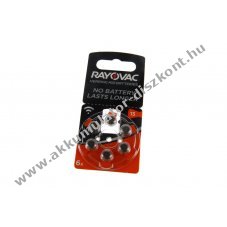 Rayovac V13 hall�k�sz�l�k elem 1,40V 6db/csomag cink-leveg�