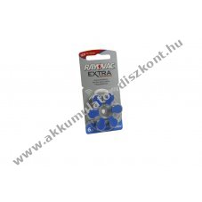 Rayovac Extra Advanced hall�k�sz�l�k elem V675 6db/csomag cink-leveg�