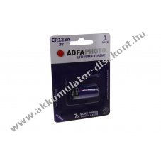Agfa Photo CR123 3V 1300mAh elem l�tium