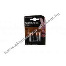 Duracell CR123 3V 1600mAh l�tium elem 2db/csomag