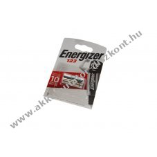 Energizer CR123 3V 1500mAh 1db/csomag elem l�tium