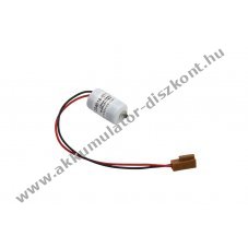 Saft LS14250 1/2AA elem 3,6V 1,2Ah csatlakoz�val barna (helyettes�t� Toshiba ER3V) l�tium