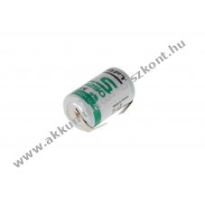 Saft LS14250CNR 1/2AA elem U-forma forrf�l 3,6V 1,2Ah l�tium
