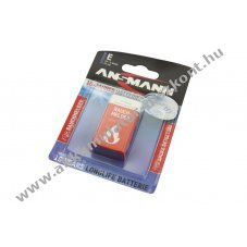 Ansmann Extreme 9V E-Block 1,1Ah 10 �ves 1db/csomag elem l�tium