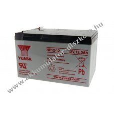 Yuasa NP12-12 Akkumul�tor 12V 12Ah �vegsz�las �lom AGM