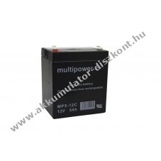 Multipower MP5-12C MPC5-12 Akkumul�tor 12V 5Ah �lomsavas