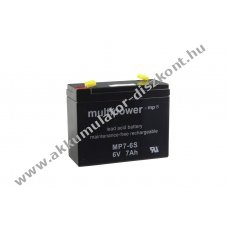 Multipower MP7-6S Akkumul�tor 6V 7000mAh �lomakku