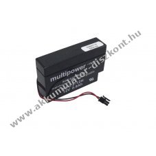 Multipower Akkumul�tor MP0,8-12H 12V 800mAh k�bel �s csatlakoz� �lomakku