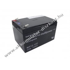 Multipower MP12-12C MPC12-12 Akkumul�tor 12V 12000mAh �lom-savas