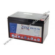 CTM CTL12-12L 12V 12000mAh Akkumul�tor �lom-g�l