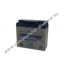 Powersonic PG12V21 12V 21Ah 181x76x167mm 5,96kg Akkumul�tor AGM �lom