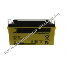 SUN SB12-65V0 12V 65Ah Akkumul�tor VDS G104073 348x167x178mm 21,3kg M6 csavaros csatlakoz� AGM