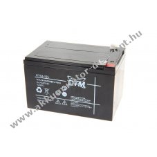 CTM CT12-12L 12V 12000mAh Akkumul�tor VdS G114017 �lom-g�l