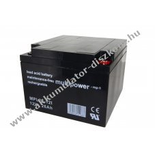 Multipower MPL26-12I 10 �ves t�pus 12V 26Ah �lomakku