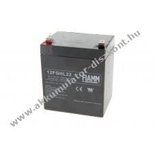 FIAMM 12FGHL22 Akkumul�tor 12V 5Ah 6,3mm Faston �lomakku