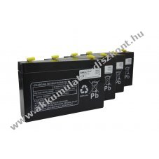 Helyettes�t� Akkumul�tor APC RBC34 6V 7Ah 151x34x94mm 4db/csomag