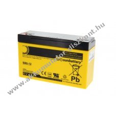 SUN SB6-12V0 6V 12Ah Akkumul�tor AGM �lom