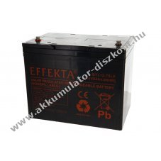 Effekta BTL12-75LX BZR/BTL12-75L 12V 75Ah Akkumul�tor AGM �lom
