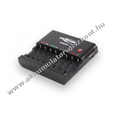 Ansmann Powerline 8 intelligens t�lt� 1-8 AA Mignon ceruza/AAA (Micro) Akkumul�tor USB 5V1000mA NiMH NiCD