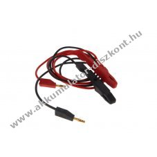 Adapterk�bel krokodilcsipeszekkel 4mm biztons�gi csatlakoz�val
