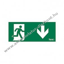 TAURAC piktogram f�lia Menek�l�si �t ny�l lefel� Tokyo LED BS0 �nragaszt� 300x100mm