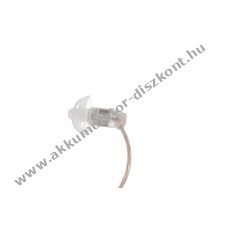 Helyettes�t� GES-12 ultrak�nny� diszkr�t f�lhallgat� 30cm spir�lk�bel sz�gletes 3,5mm jack