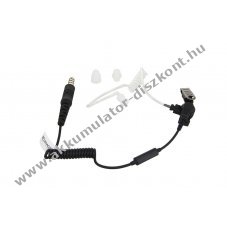 Helyettes�t� headset GES-PB4 inline mikrofon spir�lk�bel Nexus csatlakoz� akusztikus hangcs�