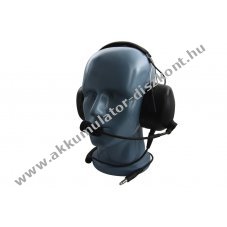 Helyettes�t� TITAN f�lv�d� headset elektret mikrofon Nexus csatlakoz� HDX-HB-E-C-TP120-02