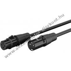 Goobay XLR-k�bel 3m XLR-dug� (3-Pin) XLR-aljzat (3-Pin)