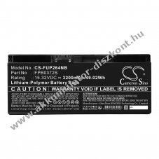 Helyettes�t� laptop Akkumul�tor Fujitsu CP849252 3200mAh 49.02Wh 15.32V