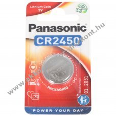 Panasonic CR2450 l�tium gombelem CR-2450EL/1B IEC CR 2450 EL 5410853014355