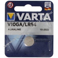 Varta V10GA LR54 189 89 LR1130 gombelem