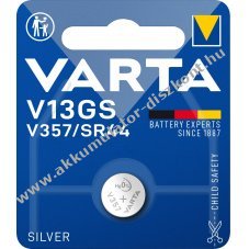 Varta ez�st-oxid V13GS SR44 1.55V gombelem 1db csomag