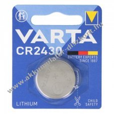 Varta CR2430 l�tium gombelem IEC CR2430