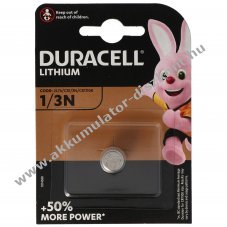 Duracell DL1/3N CR1/3N 2L76 CR-1/3 N CR11108 gombelem l�tium