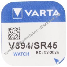 Varta 394 (V394) SR45 SR936SW L936F gombelem
