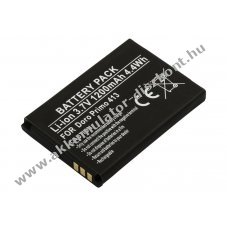 Helyettes�t� Akkumul�tor Doro Primo 413 3,7V 1200mAh 4,4Wh Li-ion