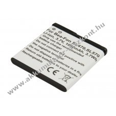 Helyettes�t� Akkumul�tor Bea-Fon SL470, SL570 3,7V 1000mAh 3,7Wh Li-ion
