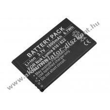 Helyettes�t� Akkumul�tor Nokia Lumia 810/822 3,7V 1800mAh 6,7Wh Li-ion