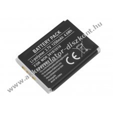 Helyettes�t� Akkumul�tor Nokia 3410/3510 3,7V 1250mAh 4,6Wh Li-Polymer
